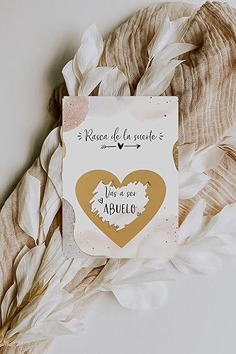 Miniatura 3 de Jolicoon Tarjeta de rascar Vas a ser abuelo con sobre - Anunciar embarazo abuelo