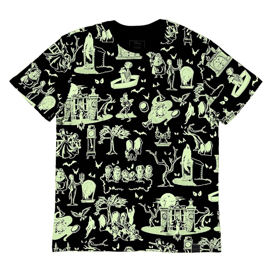 Amazon.com: Loungefly Disney Haunted Mansion Unisex Tee
