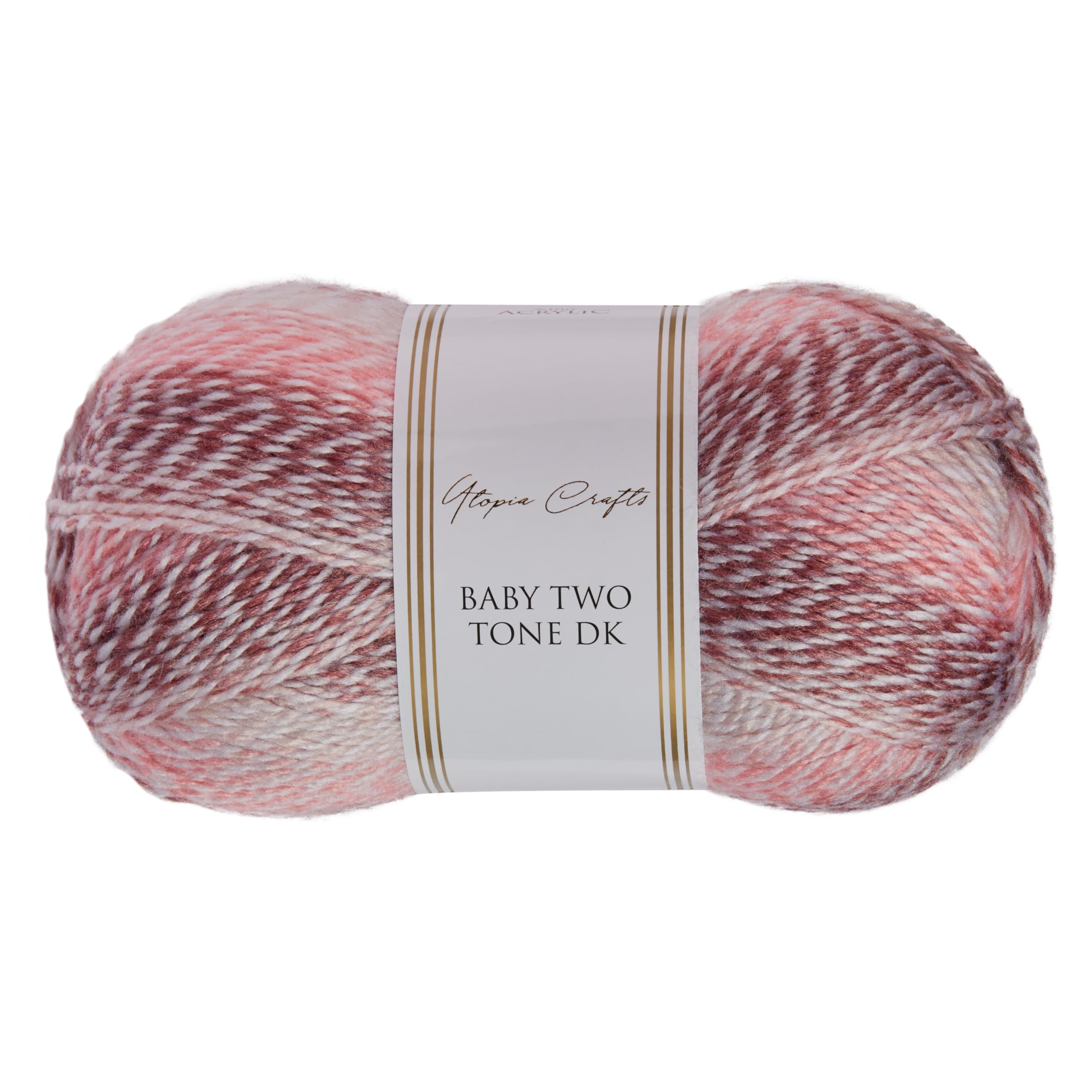 Utopia Crafts DK Baby Two Tone Double Knitting Yarn 100g (Berry Mix)