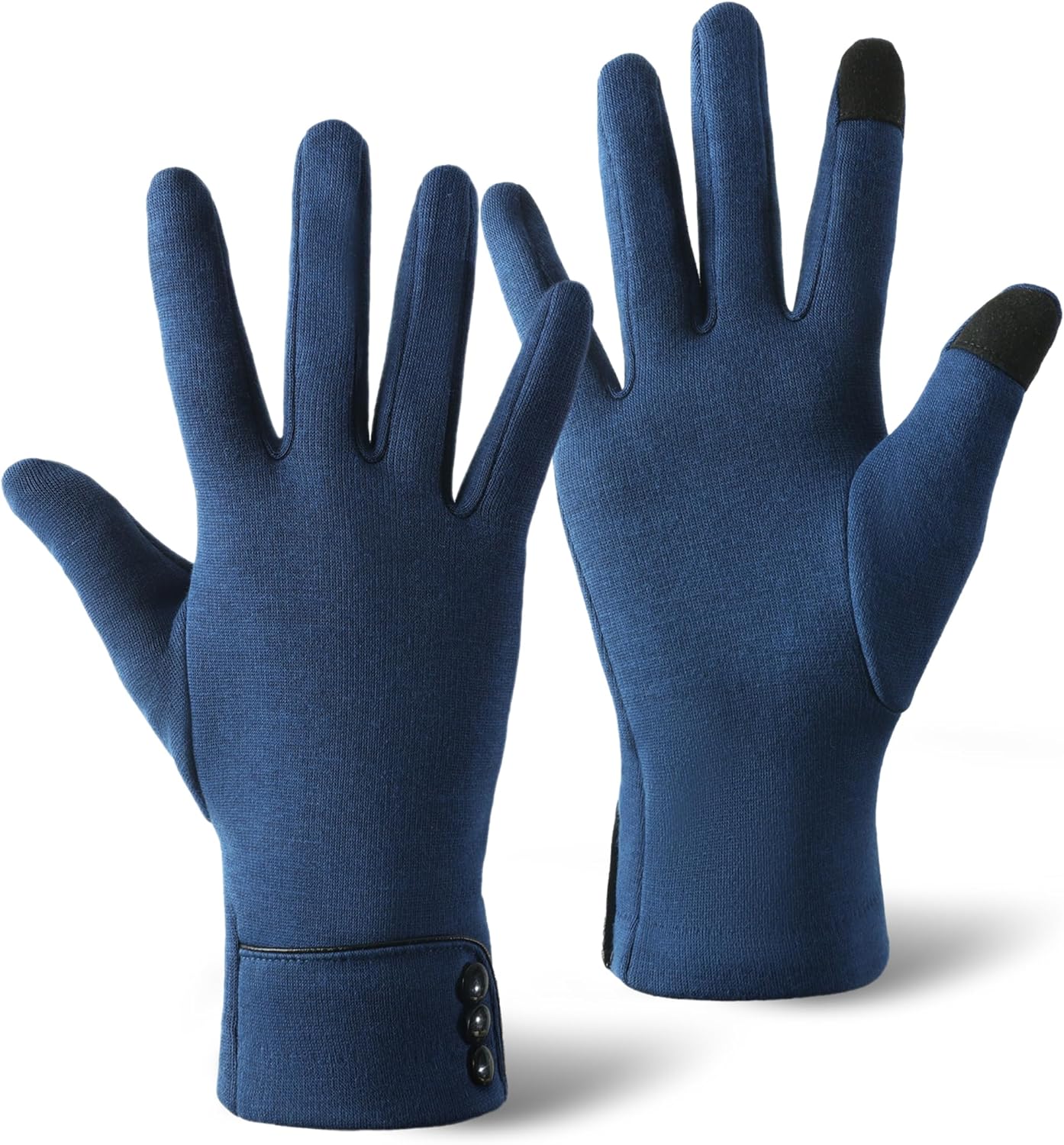 Brook + Bay Women's Cold Weather Gloves - Touchscreen Fleece Gloves for Texting