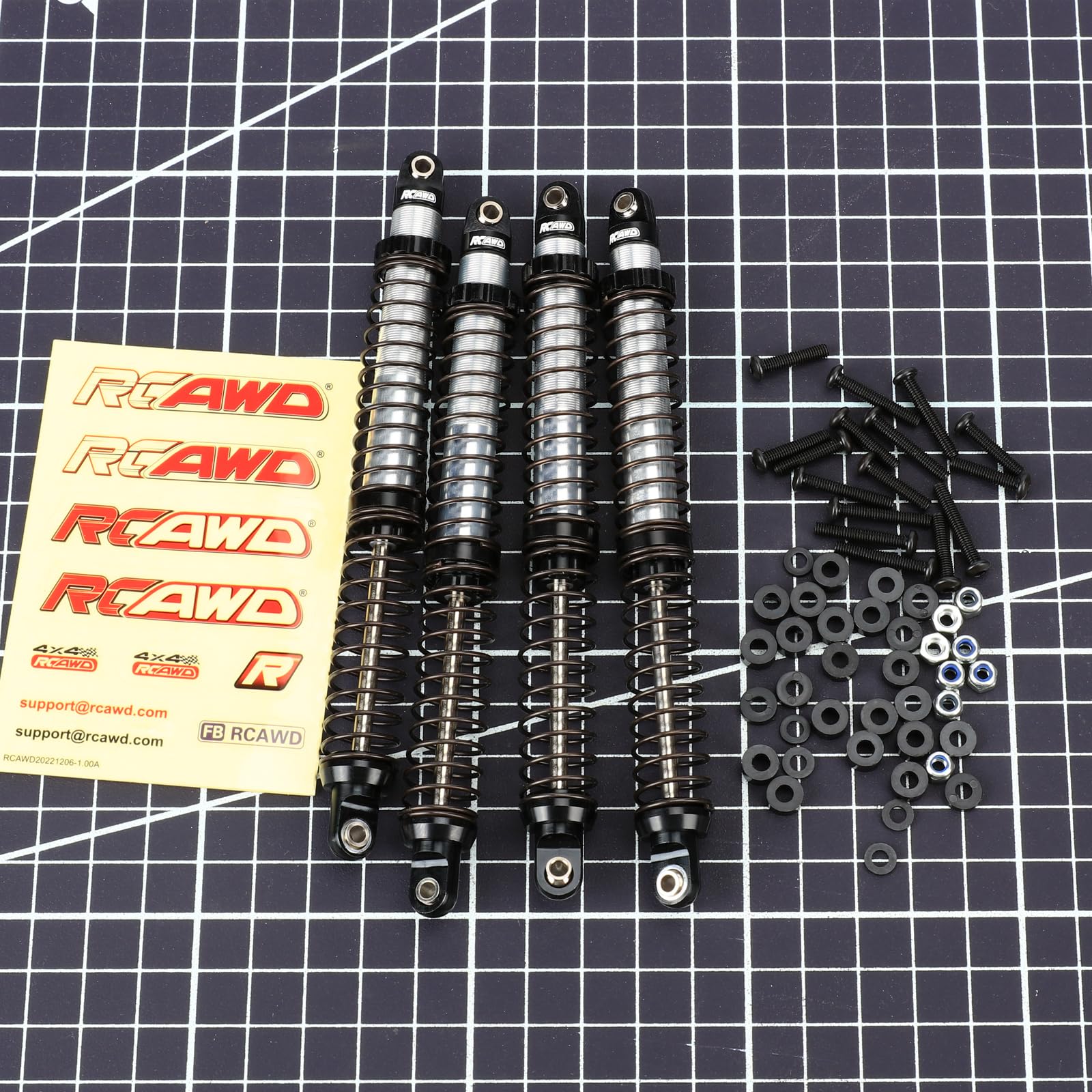4PCS RC Car Built-in Spring 70/80/90/100/110mm Shock Absorber Damper For 1/10 RC Crawler Axial SCX10 II RBX10 Wraith TRX4 Redcat - 26