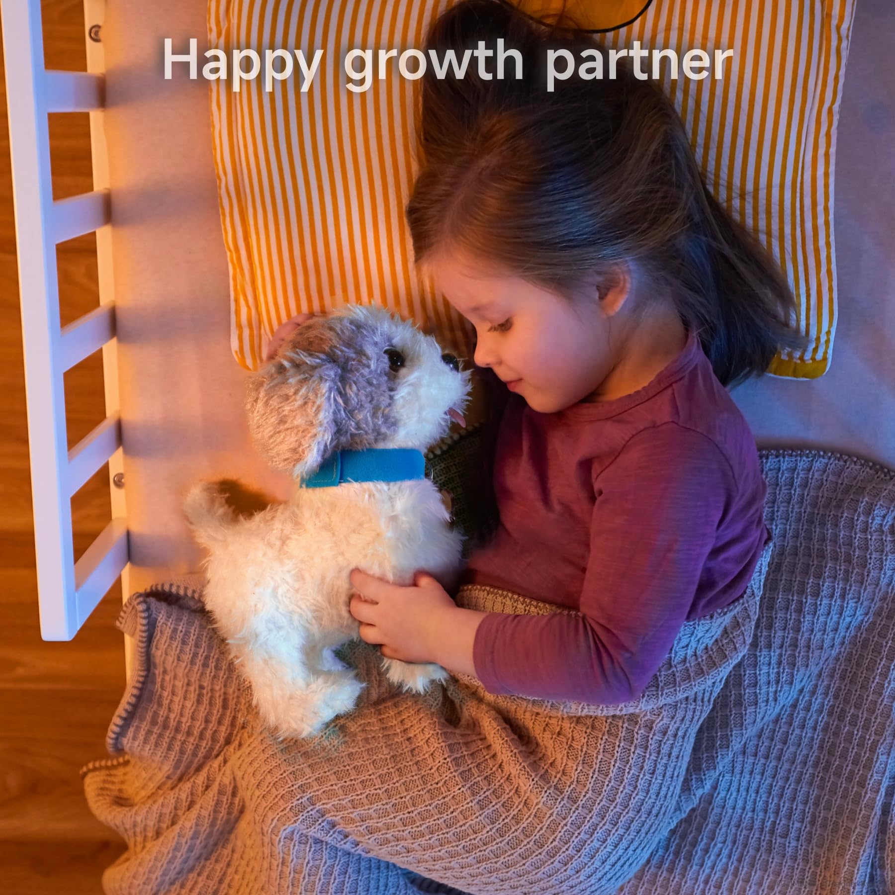 OR OR TU Chien Jouet Enfant Peluche Qui Marche et aboie en Laisse Lèche, Chien Robot Animaux Interactifs Jouet pour Enfants 3 4 5 6+ Ans Filles Garçons Cadeau