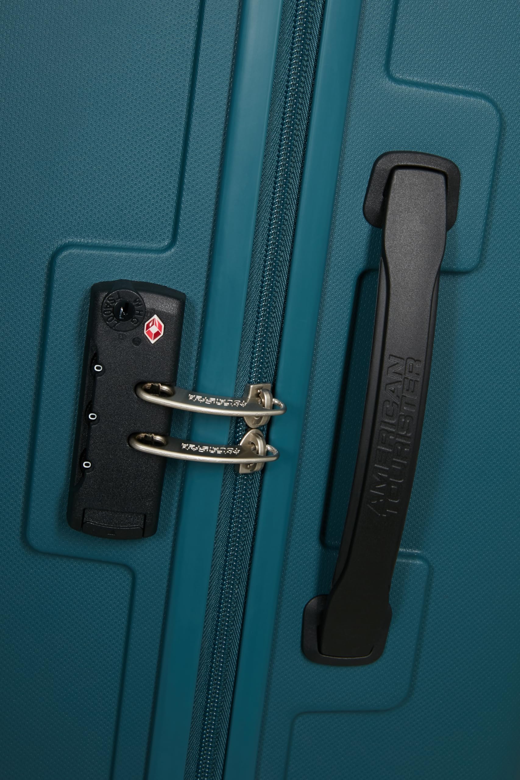 American Tourister Ellipso - Hartschalenkoffer Groß 79 cm, Leichter Reisekoffer mit 4 Rollen, TSA-Schloss, Check-in-Koffer 104L - 3.80 KG - Blaugrün (Totally Teal)