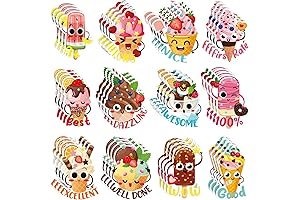 300 Pack Motivational Ice Cream Scratch and Sniff Stickers