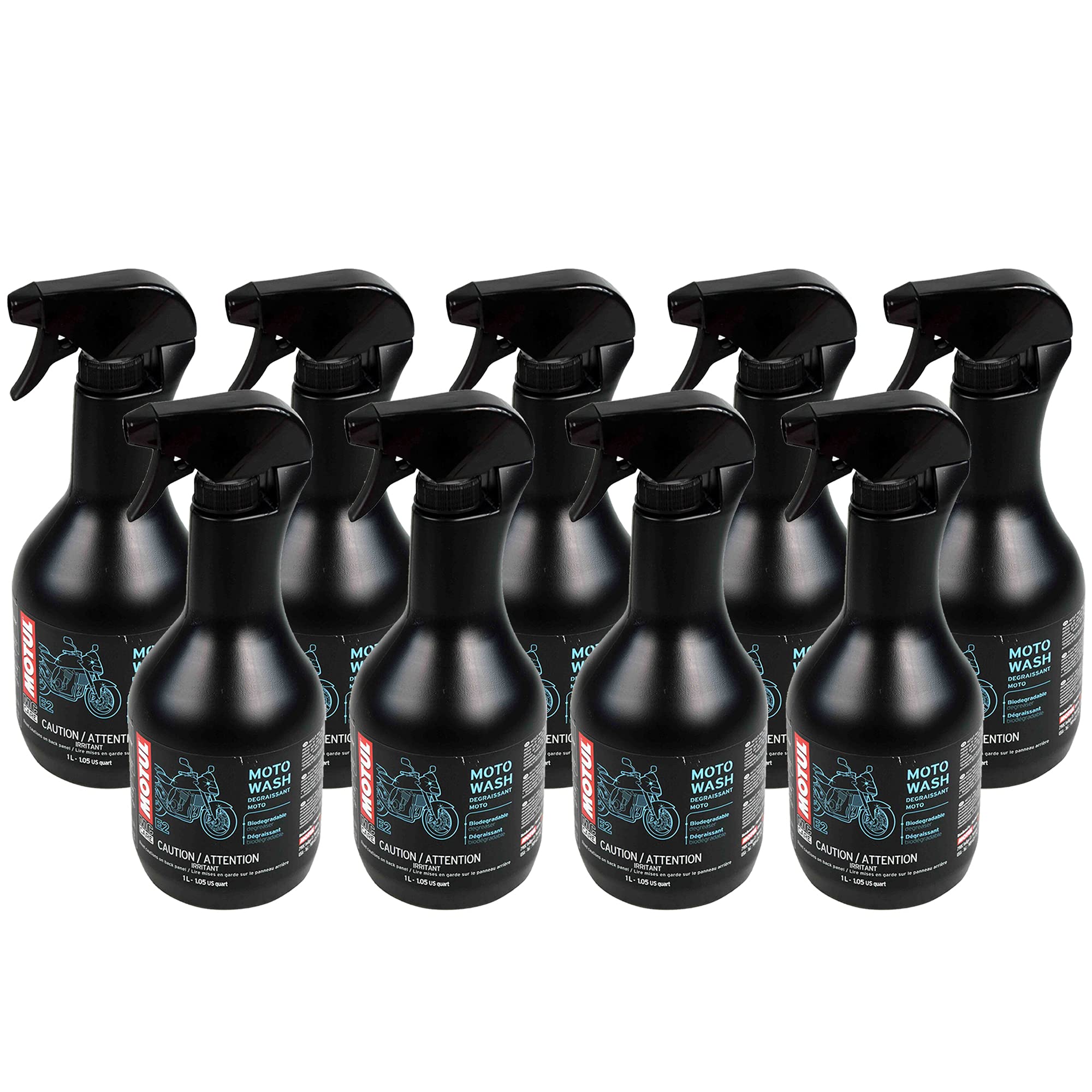 Newparts MC CARE E2 MOTO WASH NA Spray Degreaser Corrosion resistant 9L Degreaser 9 x 1L