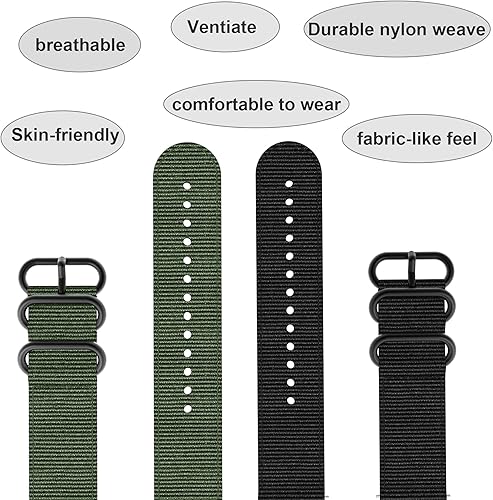 Vista 5 de Correa de repuesto para reloj Fenix 7X/5X/6X Easy Fit, correa de nailon transpirable tejida de 1.024 in compatible con Garmin Fenix 6X Pro/Fenix 5X