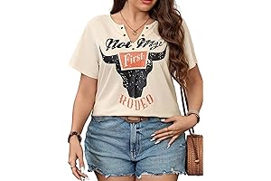 Embroidered Plus Size Cowgirl Tops for Women: Western Chic Meets Comfort