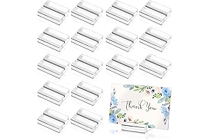 Aboofx 16 Pieces Acrylic Stands for Place Cards over 200gsm(1.6 inch) Ideal...