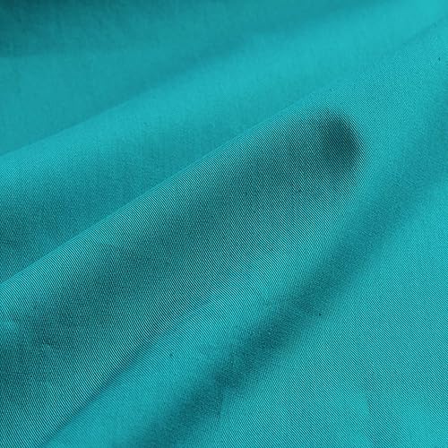 Miniatura 5 de SUSYBAO Juego de funda de edredón de 3 piezas, 100 % algodón, 100 % algodón, 1 funda de edredón turquesa moderna con lazos de cremallera, 2 fundas