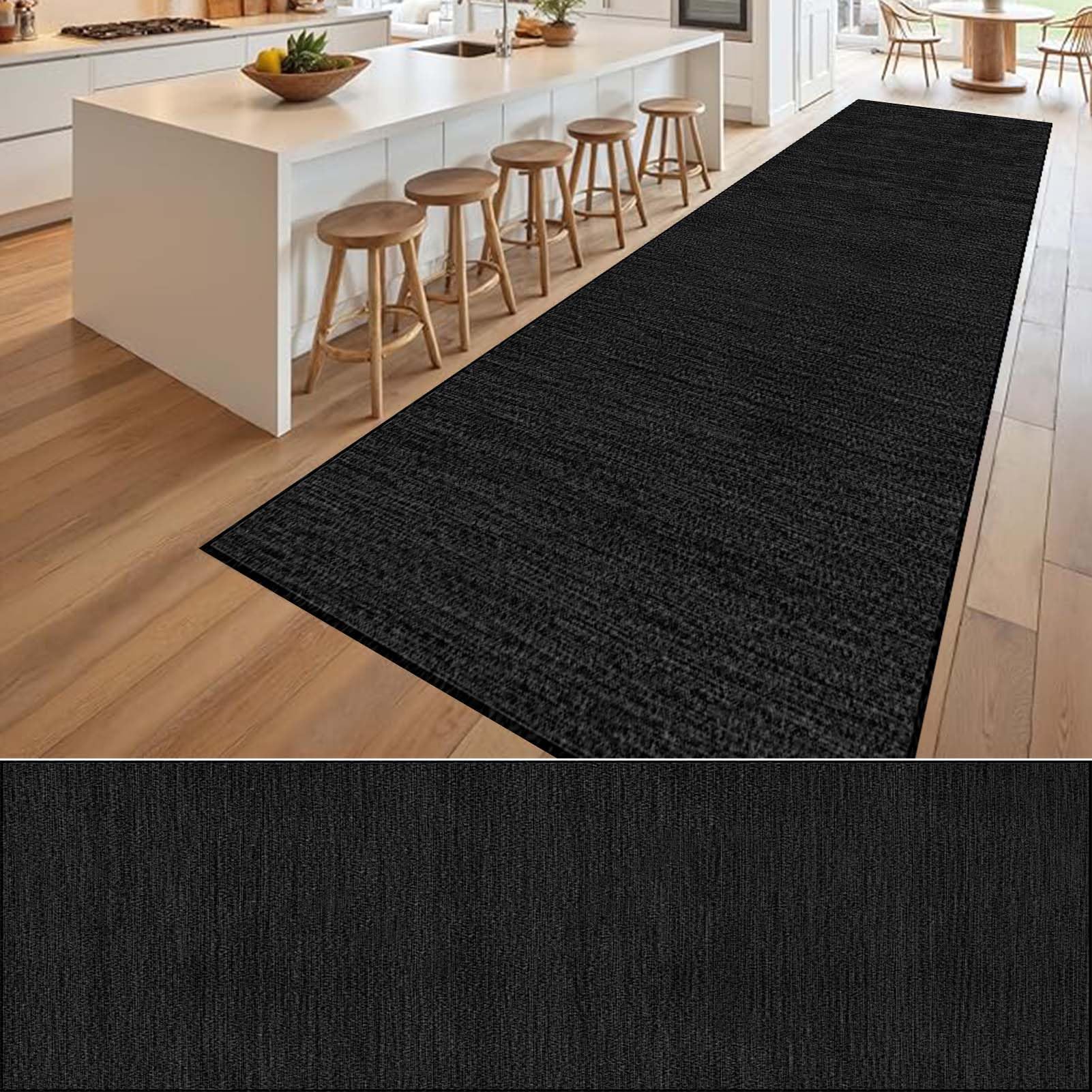 Tapis de passage couloir long 40x350 cm lavable et antidérapant pour cuisine
