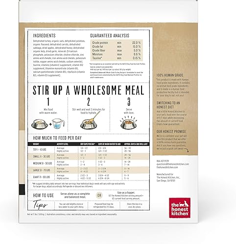 Miniatura 8 de The Honest Kitchen - Alimento para perros de grano entero orgánico deshidratado de grado humano