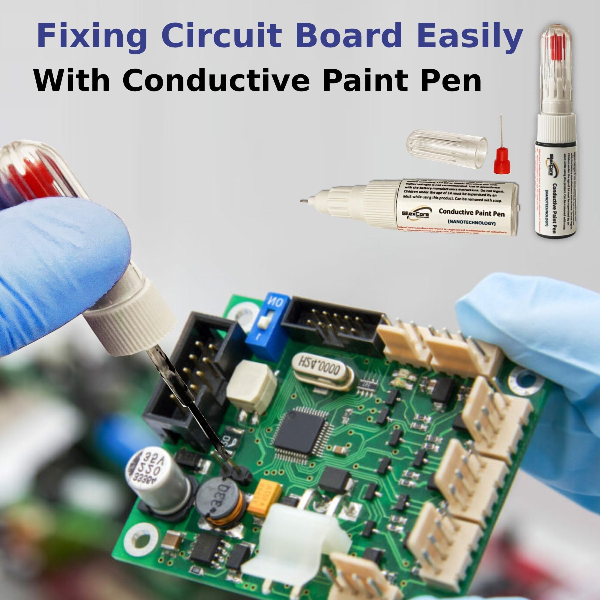 Electrically Conductive Epoxy Conductive Silver Paint Pen Fix