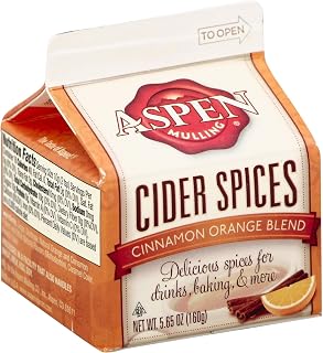 Aspen Mulling Cider Spices, Cinnamon Orange Blend, 5.65-Ounce Carton (Pack of 9)