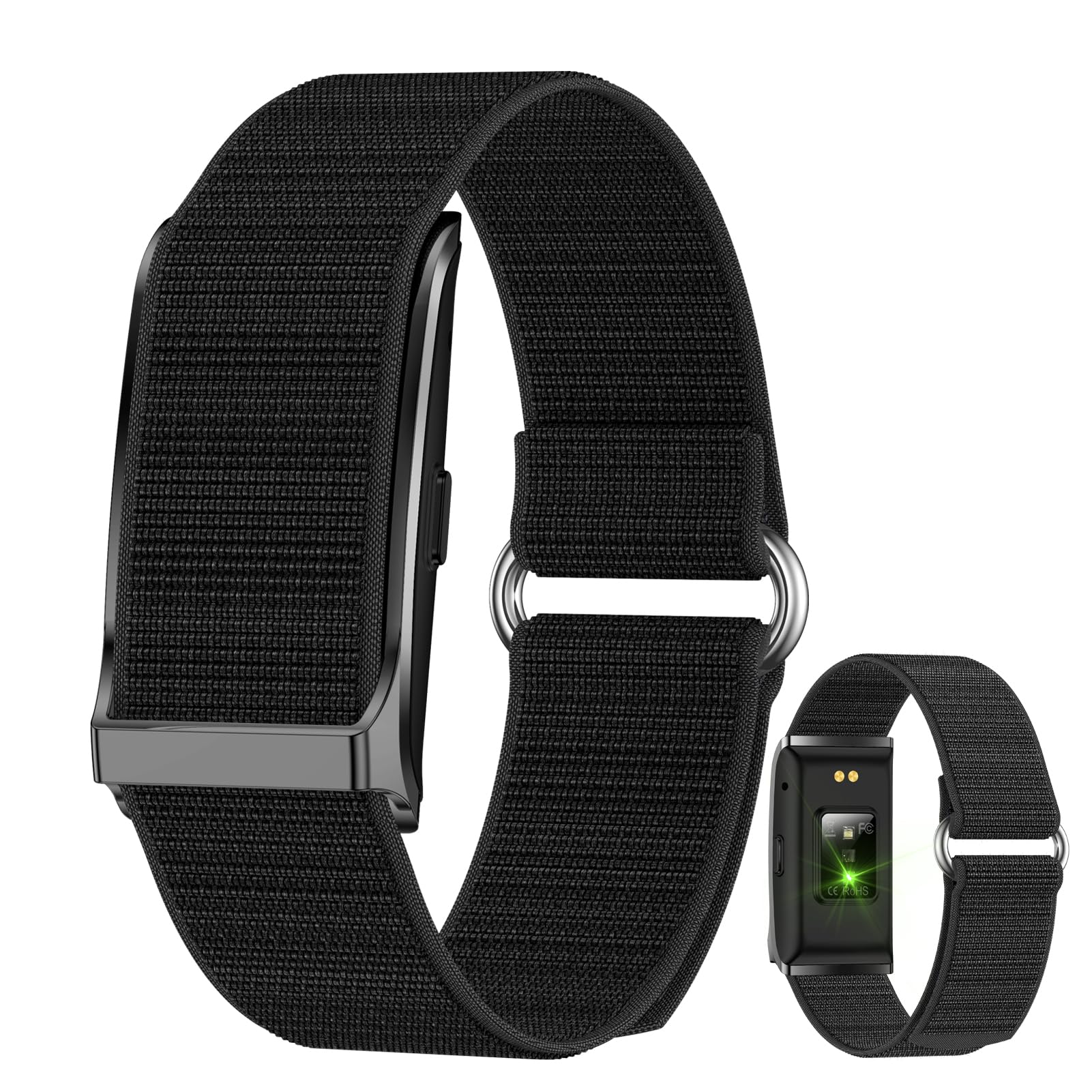 Denash Health Smart Bracelet,Magnetic Wearable Activity & Fitness Tracker,Fitness Tracker Wristband with 127 Sport Modes for Men Women (Black) (Black)