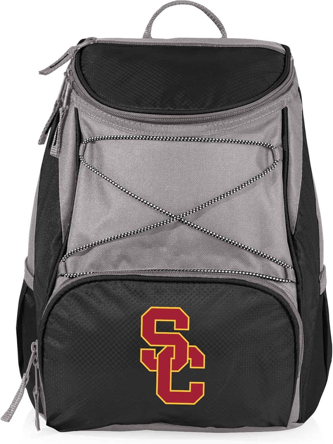 PICNIC TIME NCAA USC Trojans PTX Backpack Cooler, Soft Cooler Backpack, Insulated Lunch Bag, (Black)