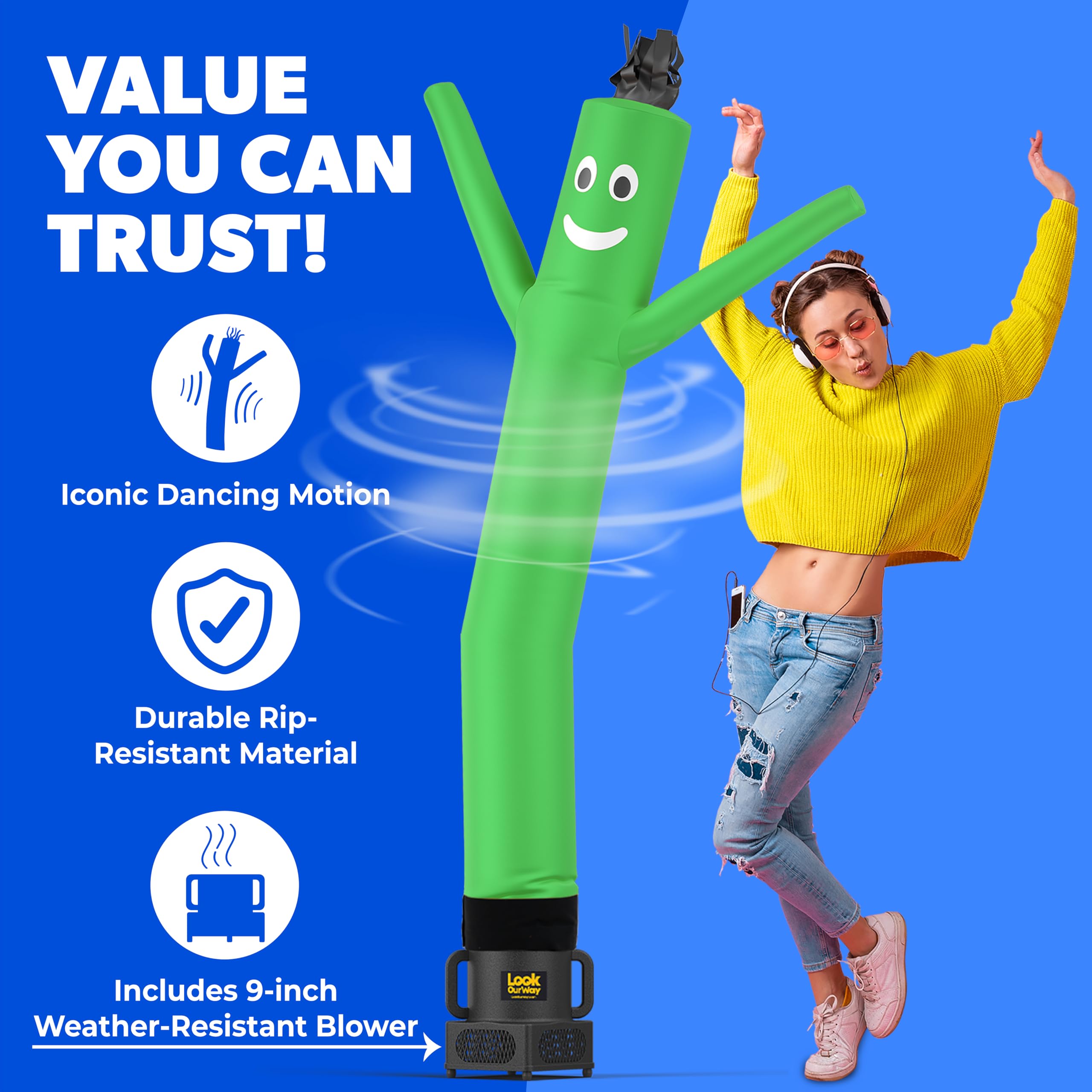 Amazon.com: LookOurWay Air Dancers Wacky Waving Inflatable Tube