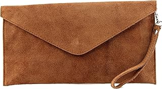 ital. Borsa in pelle Clutch Underarm Bag Borsa da sera in pelle metallizzata M106-151