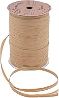 Vista 4 de Rollo de cinta de rafia mate de 100 yardas para embalaje y decoración de papel kraft (raft)