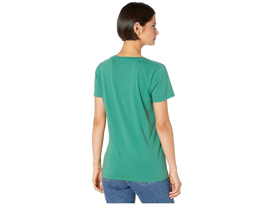 

J.Crew New V-Neck Tee in Supima Cotton (Rugby Green) Women's Clothing