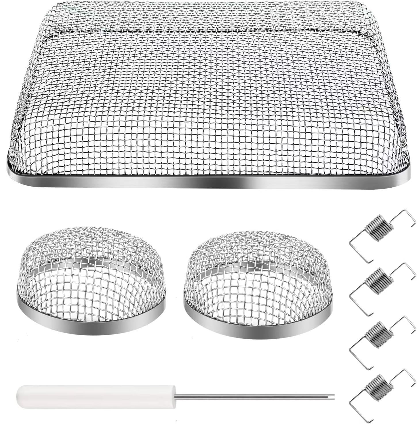 SVNR 3 Pack Flying Insect Screen for RV Refrigerator Vents, 8.5" x 5.8" x 1.5" & 1.4" x 2.8" x 1.4", Camper RV Furnace Vent Screen Accessories.