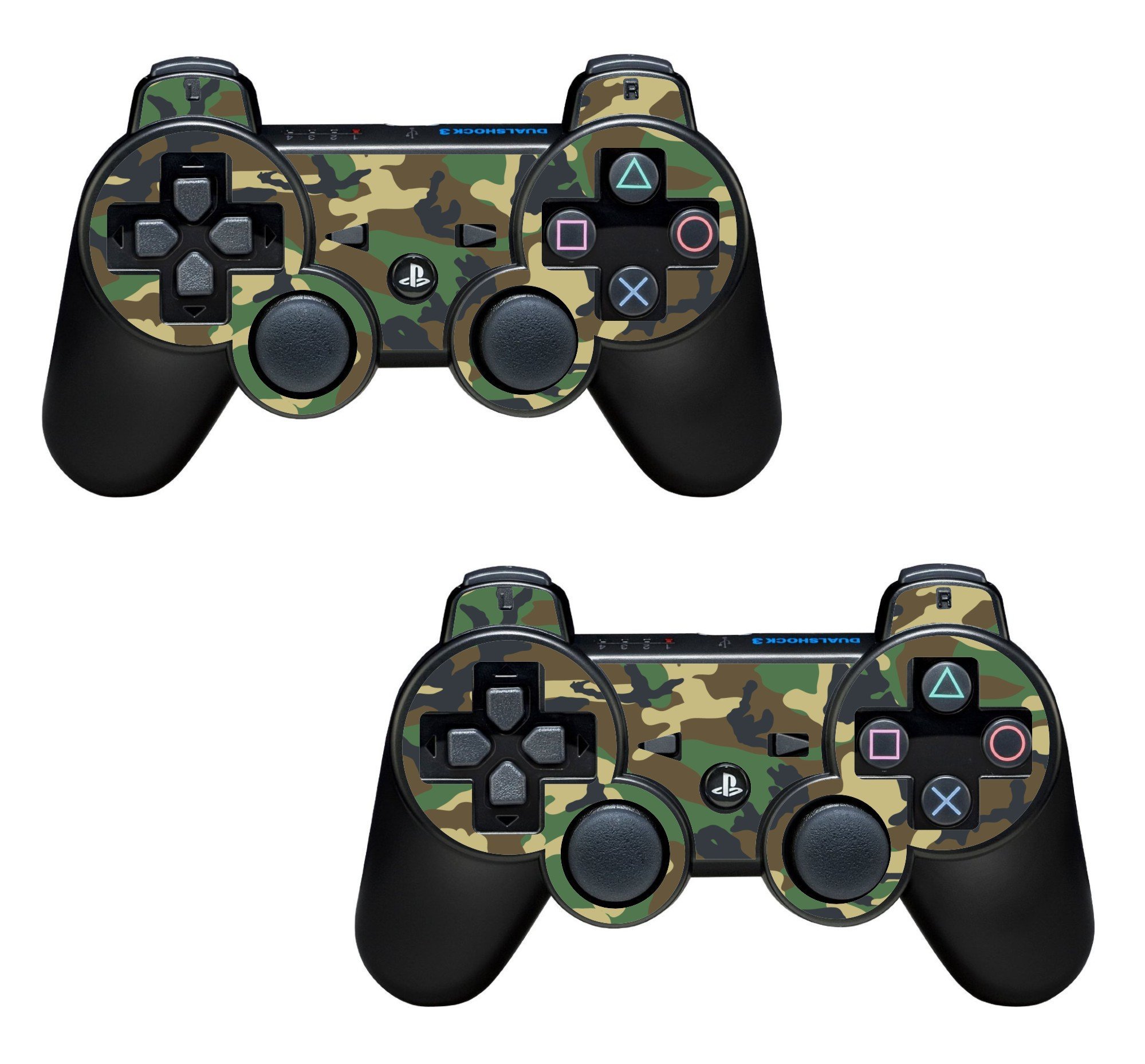 The Grafix Studio Midnight Camo 2X Army Camouflage Compatible With Playstation 3 (Ps3) Controller Sticker/Skin / 3Ps7