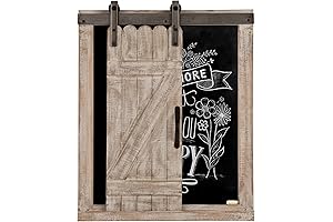 Glitzhome 20” Kitchen Chalkboard Wall-Mounted Wooden Wall Decor Home Sign Board for...