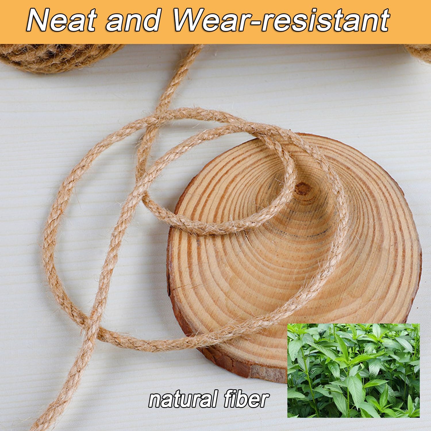 Cuerda de sisal rascador para gatos, cable grueso de reparación de árbol para gatos, cordel de cáñamo, proyecto de bricolaje, paquete de jardinería, decoración del hogar (30 mm x 10 m)