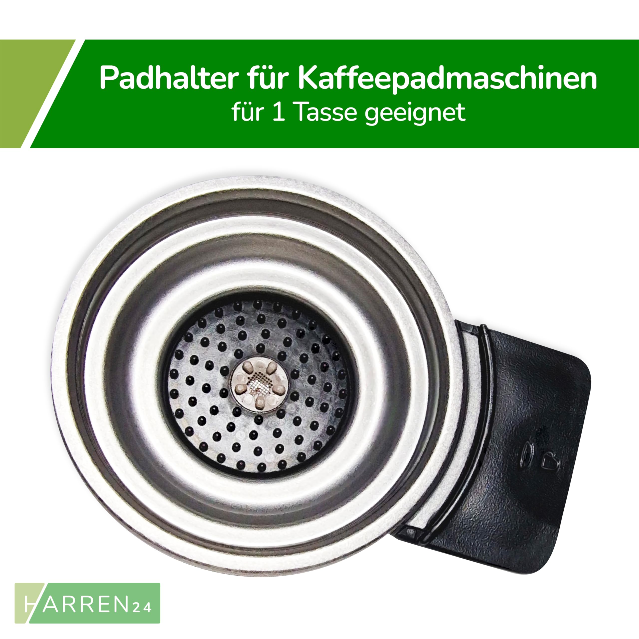 Padhalter CRP100/01 für 1 Tasse kompatibel mit Philips Senseo Kaffeepadmaschine Viva Cafe, Latte Select, Cappuccino Select, Latte Duo, Quadrante, Twist