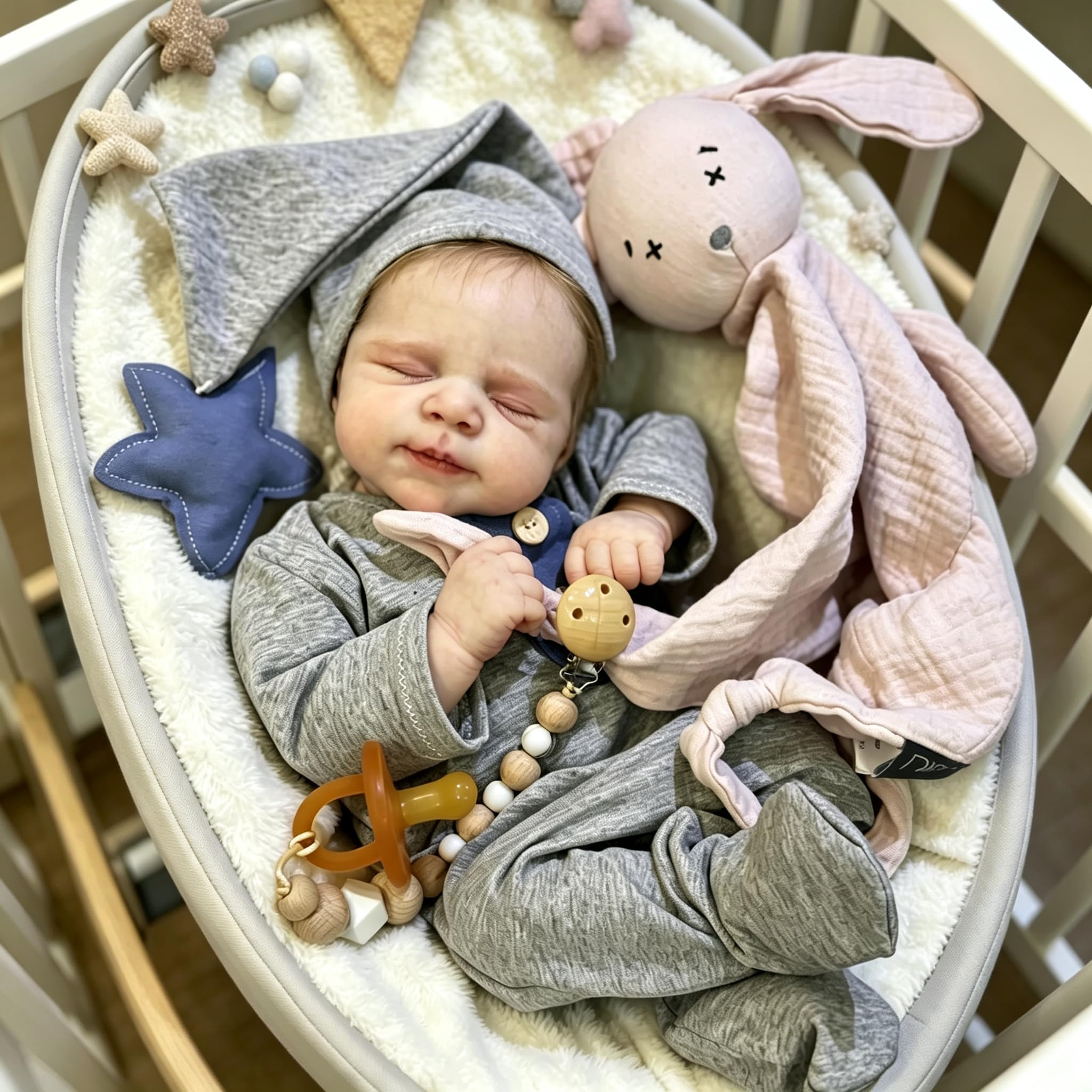 Reborn śpiące lalki dla dziewczynki, silikonowe, na całe ciało, realistyczne, miękkie, winylowe, realistyczne, możliwe, zmywalne, dla noworodków, 45 cm