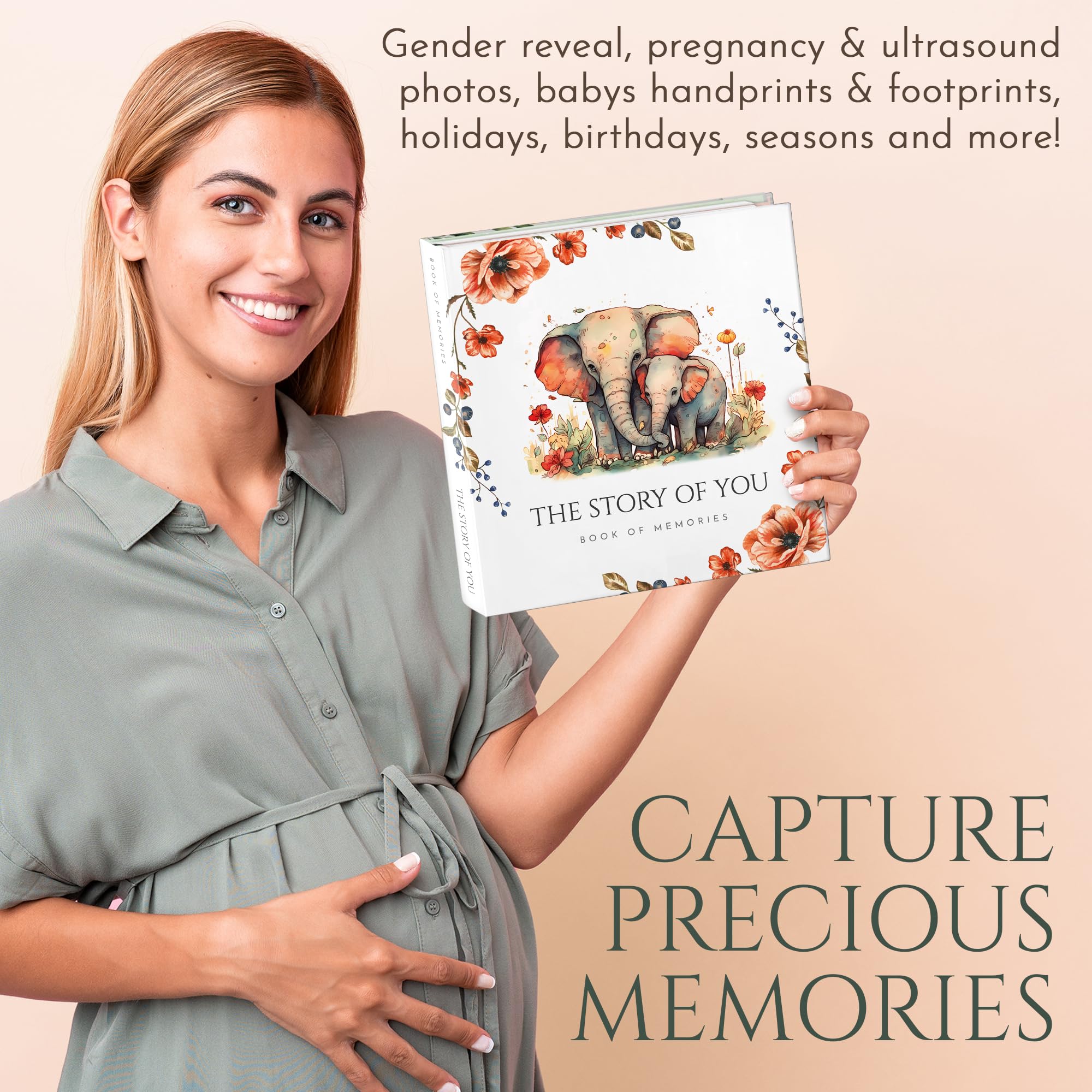 Erinnerungsbuch für Baby Junge Mädchen, erstes 5-jähriges Babybuch, Meilensteinbuch, das jedes bedeutende Ereignis von der Geburt bis zum Alter von 5 Jahren festhält, geschlechtsneutrales Tagebuch,