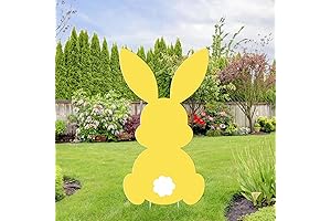 Oversized Easter Bunny Yard Signs with Stakes