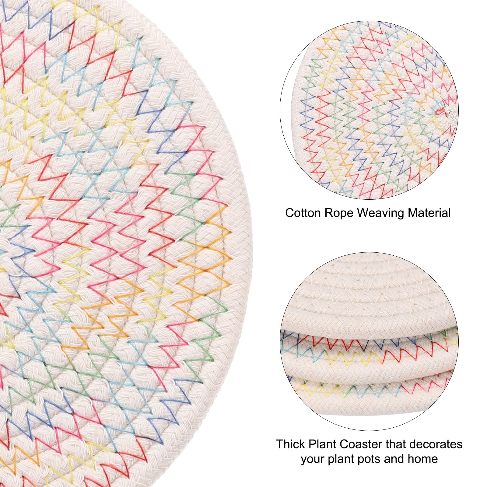 PATIKIL Plant Coasters 7 Inch 12 Inch - Image 4