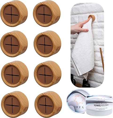 Vista 17 de HEFA Toallero, ganchos para toallas, soporte para toallas de platos, organización de cocina, accesorios de baño, gancho para toallas de cocina