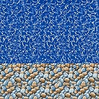 Swimline Bedrock 15ft Round Overlap Pool Liner for 48/52" Walls - 25 Gauge Vinyl, Fade-Resistant & Durable