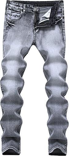 Pantalón de jean elastizado, ajustado, moderno, para hombre.