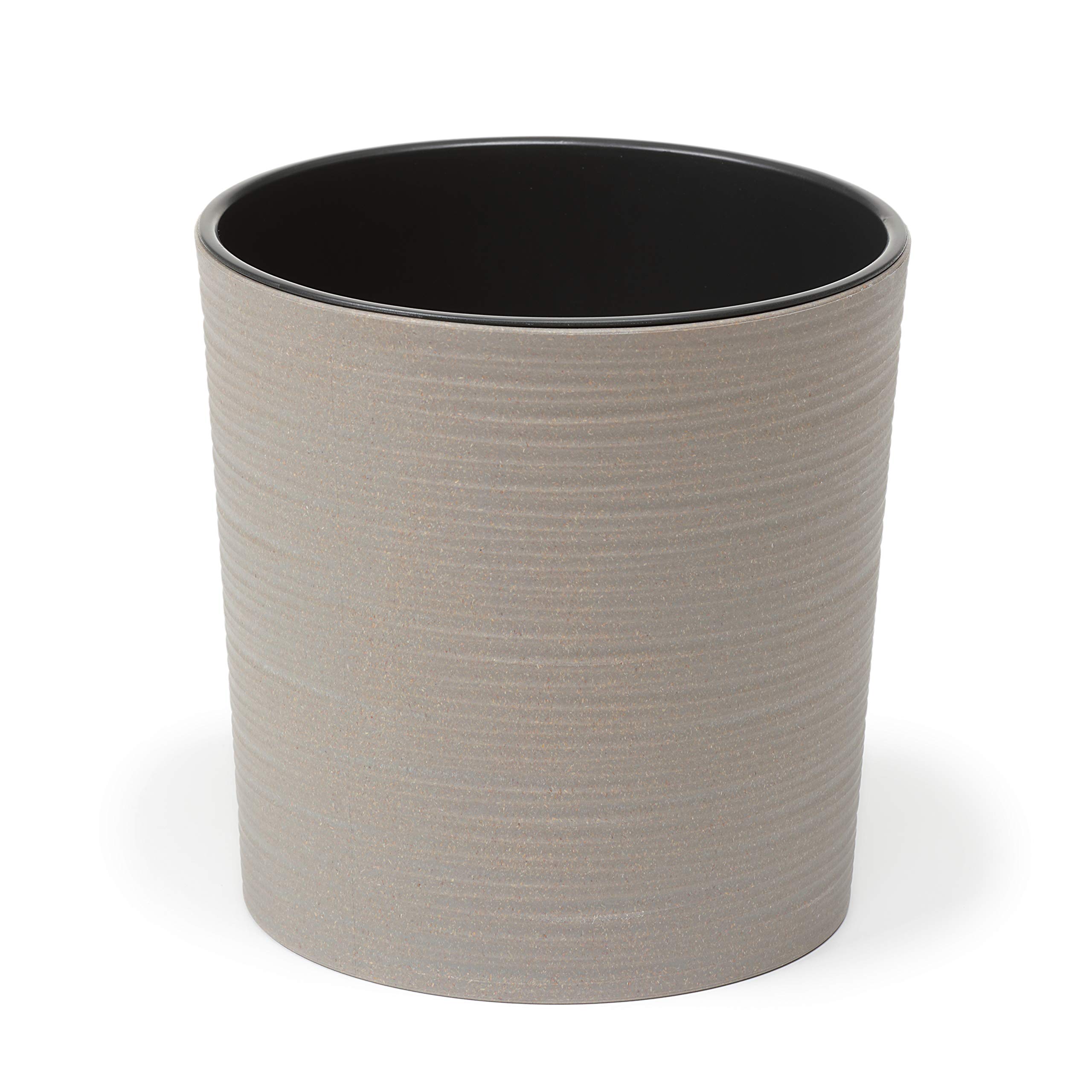 Lamela Eco Flowerpot Herb Plant Flower pot | Malwa Dluto | Ø190mm | up to 40% of wood | Windowsill Holder Balcony Garden Container Bucket | Home Decor | Mix! Match! Play! (Grey)