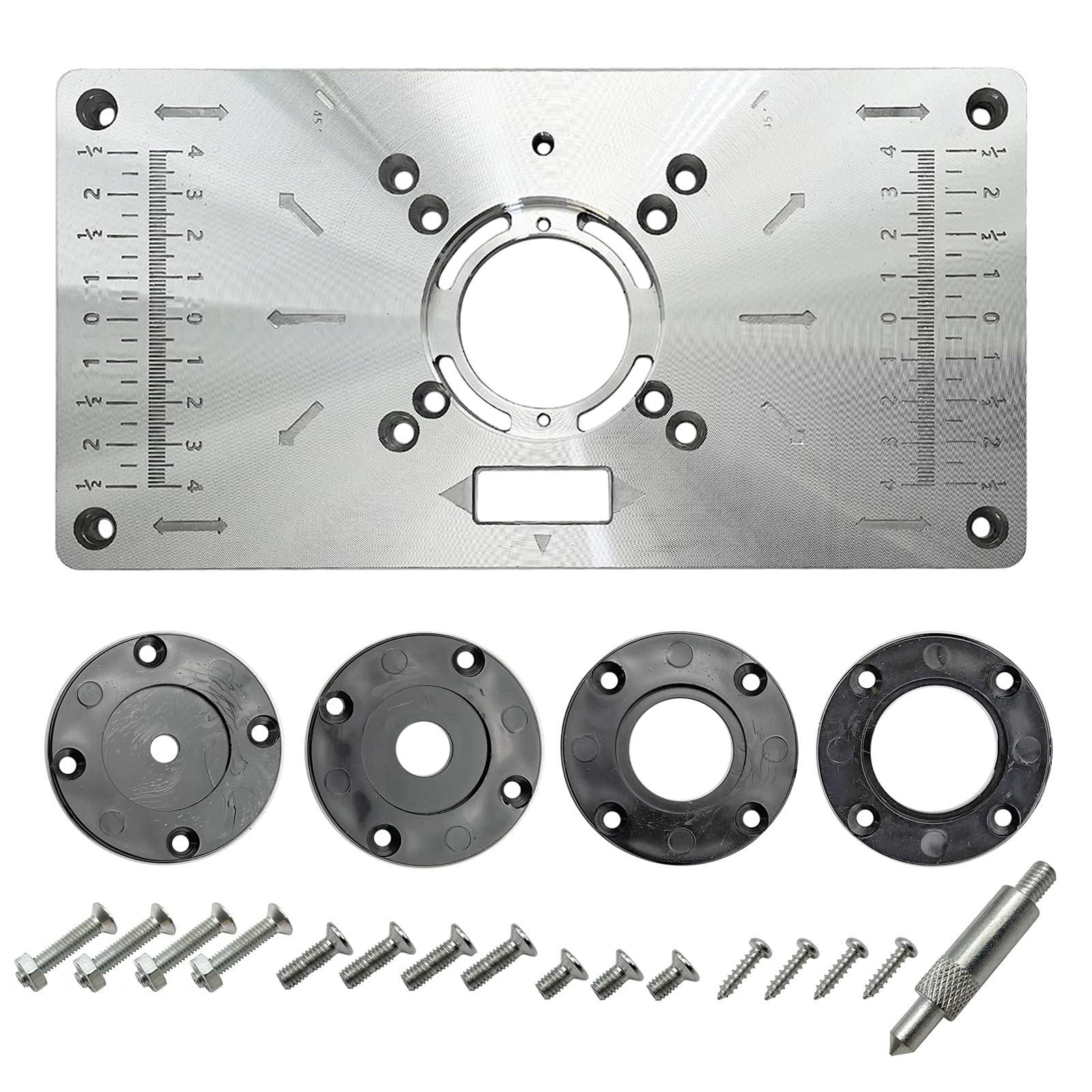 Aluminium Router Table Insert Plate Table for Woodworking Benches