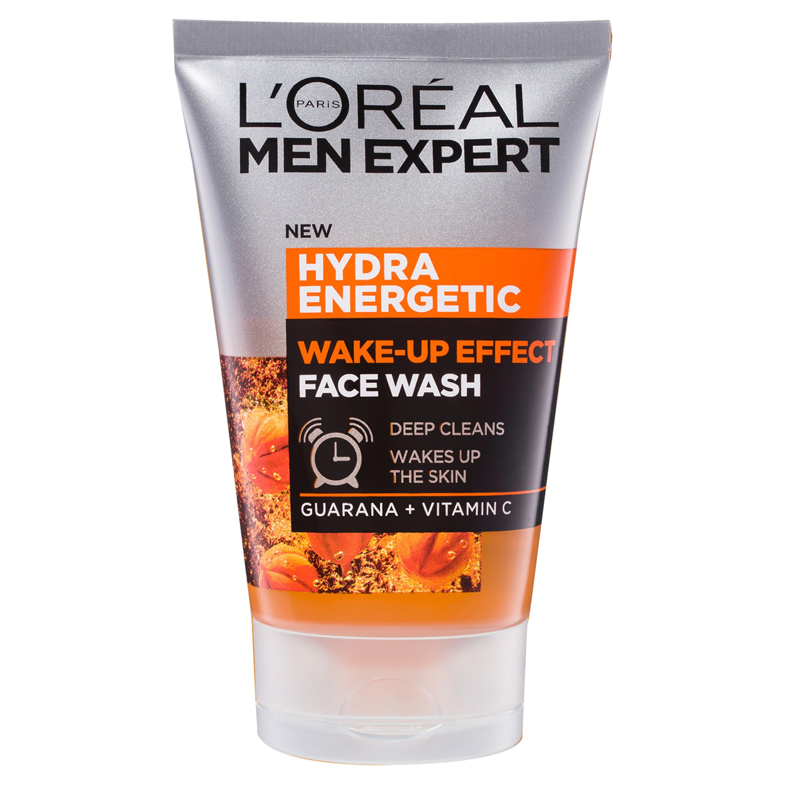 L’Oréal Paris Exfoliating Scrub, Cleanses Skin, Wake-Up Effect Wash, Men Expert Hydra Energetic,...
