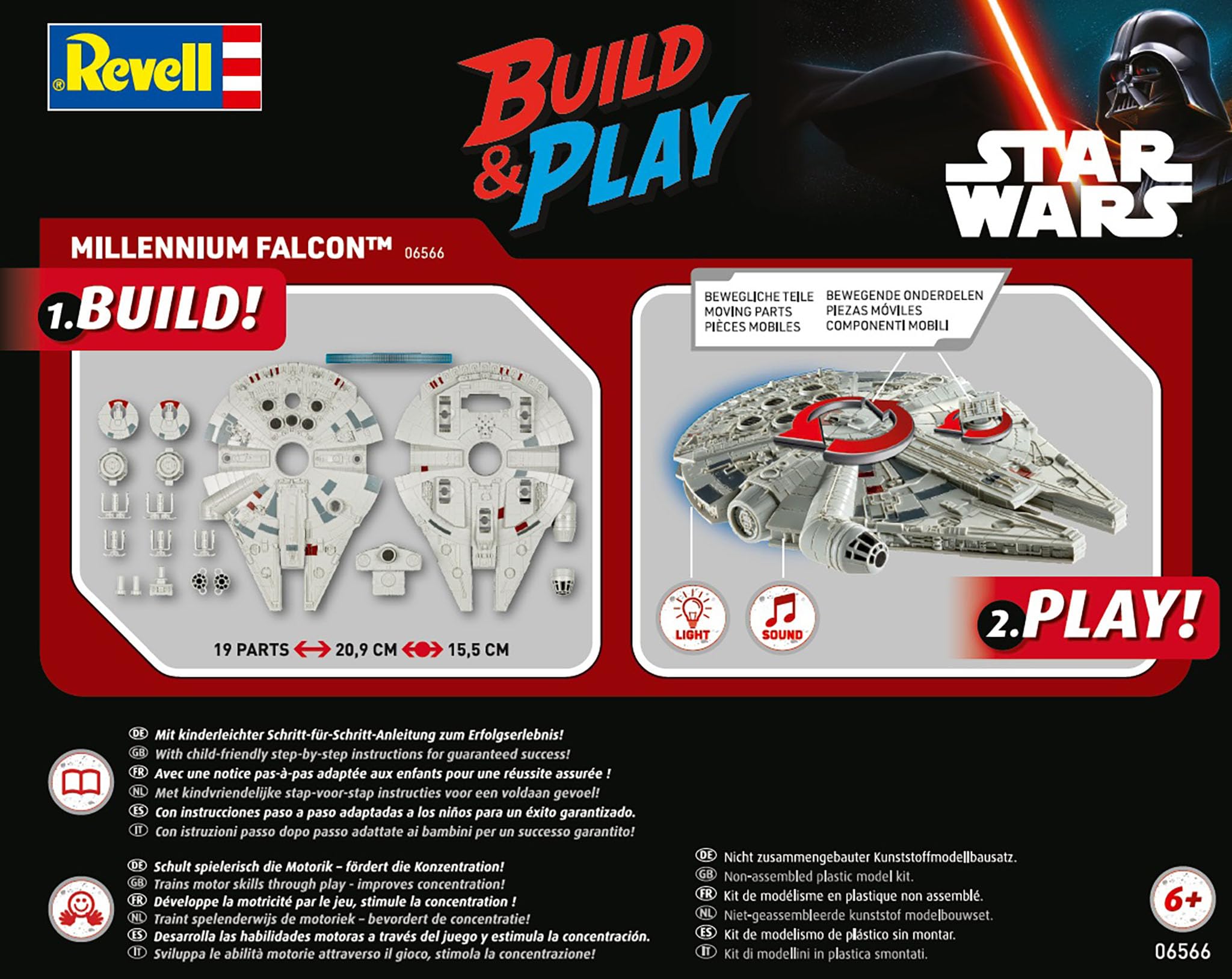 Revell Modellbau Millennium Falcon (Luce/Suono): Costruisci e Gioca