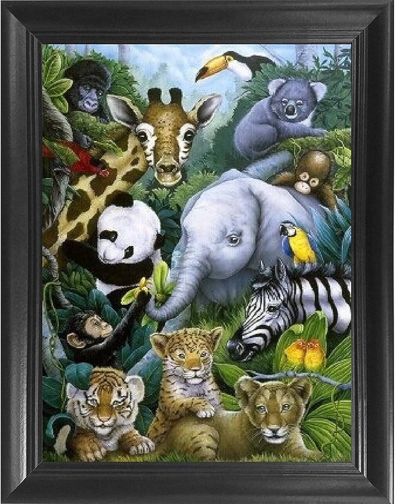 Amazon.com: Baby Animal 3D Poster Wall Art Decor Print | 12x16