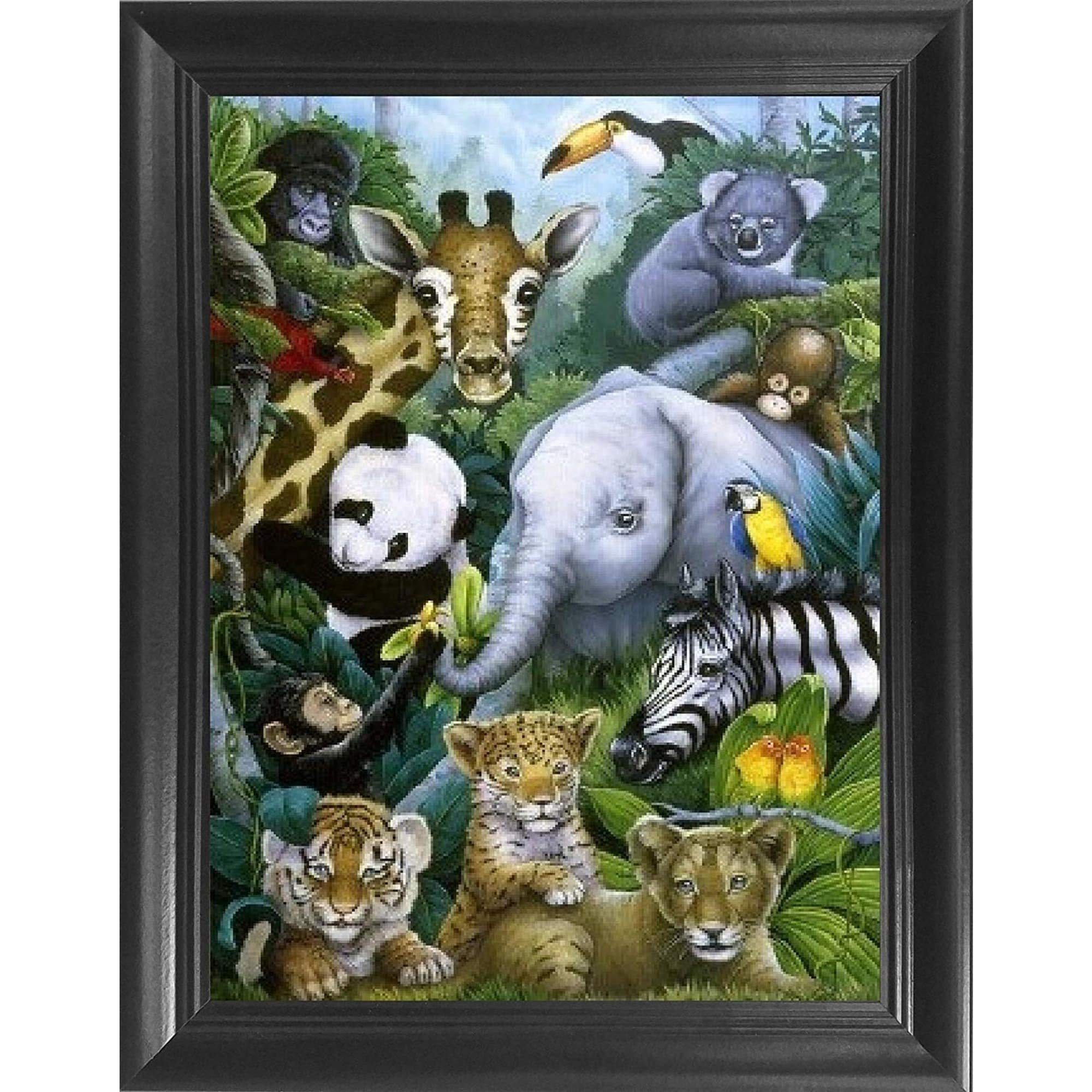 Amazon.com: Baby Animal 3D Poster Wall Art Decor Print | 12x16