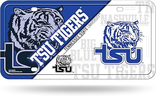 Miniatura 132 de NCAA etiqueta de metal para auto, negro