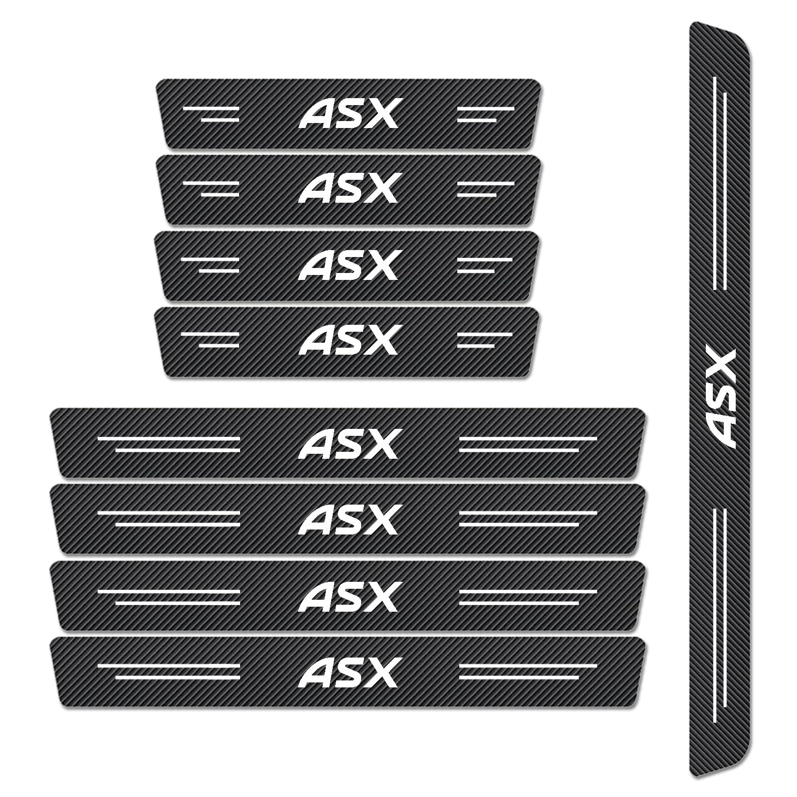 WXH97F Carbon Fiber Scuff Plates for Mitsubishi ASX 2011-2026