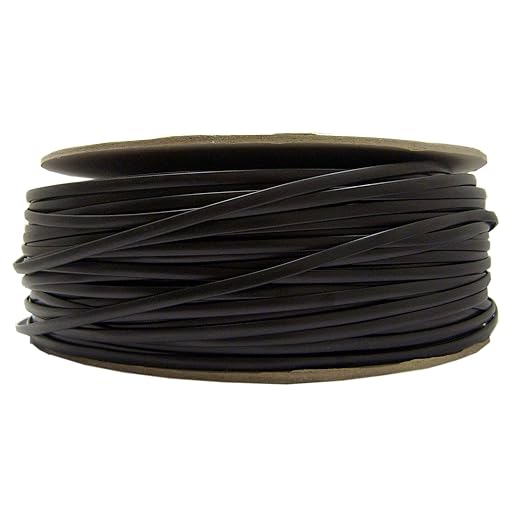 1000 feet Bulk Flat Telephone Cord, Black, 26/4 (26 AWG 4