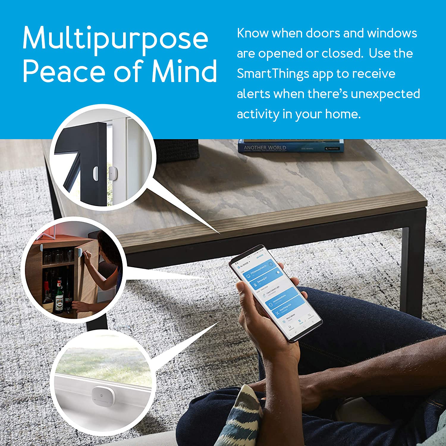 Aeotec SmartThings Door/Window Sensor, Multipurpose Sensor, Works with