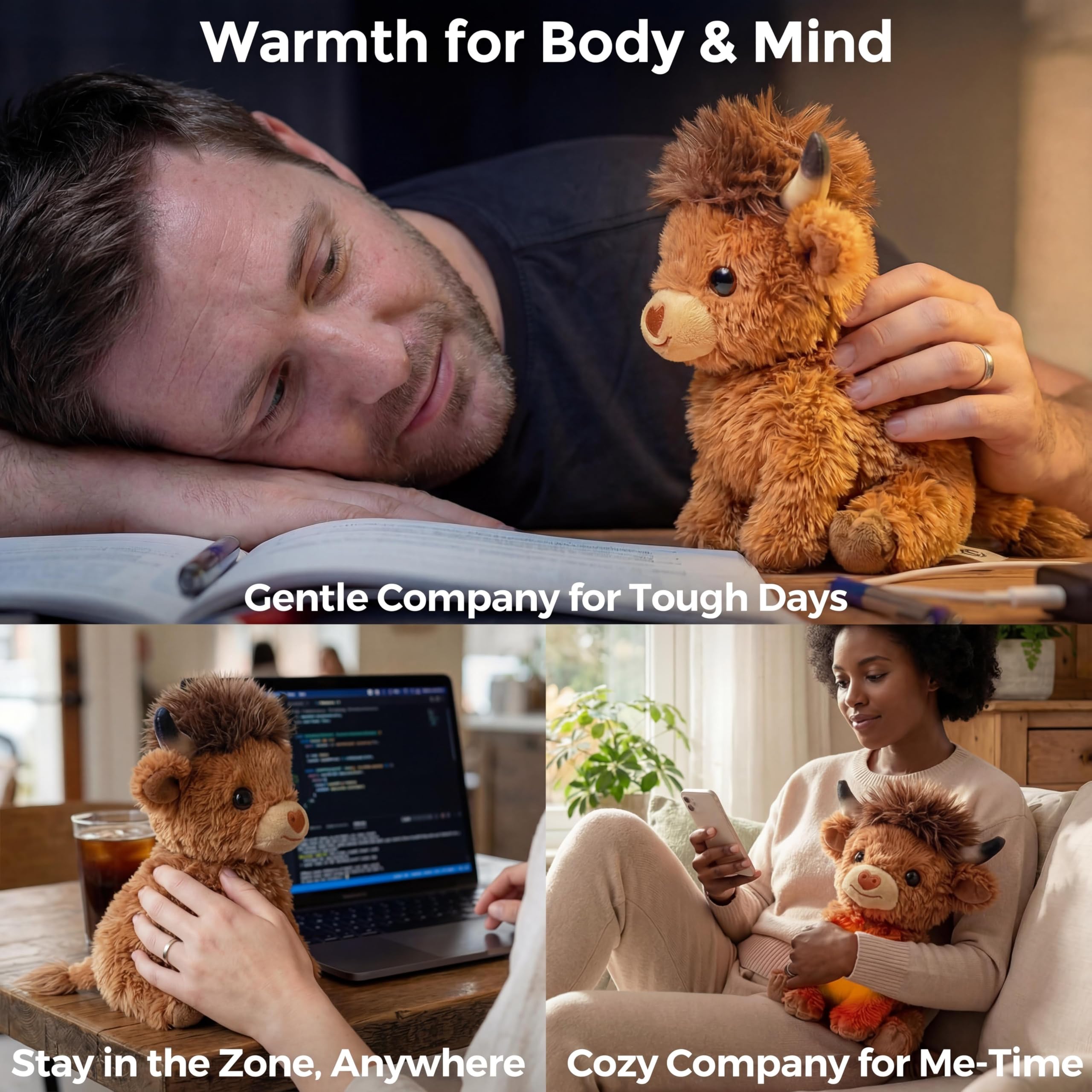 Mewaii Microwavable Highland Cow Teddy - Image 4