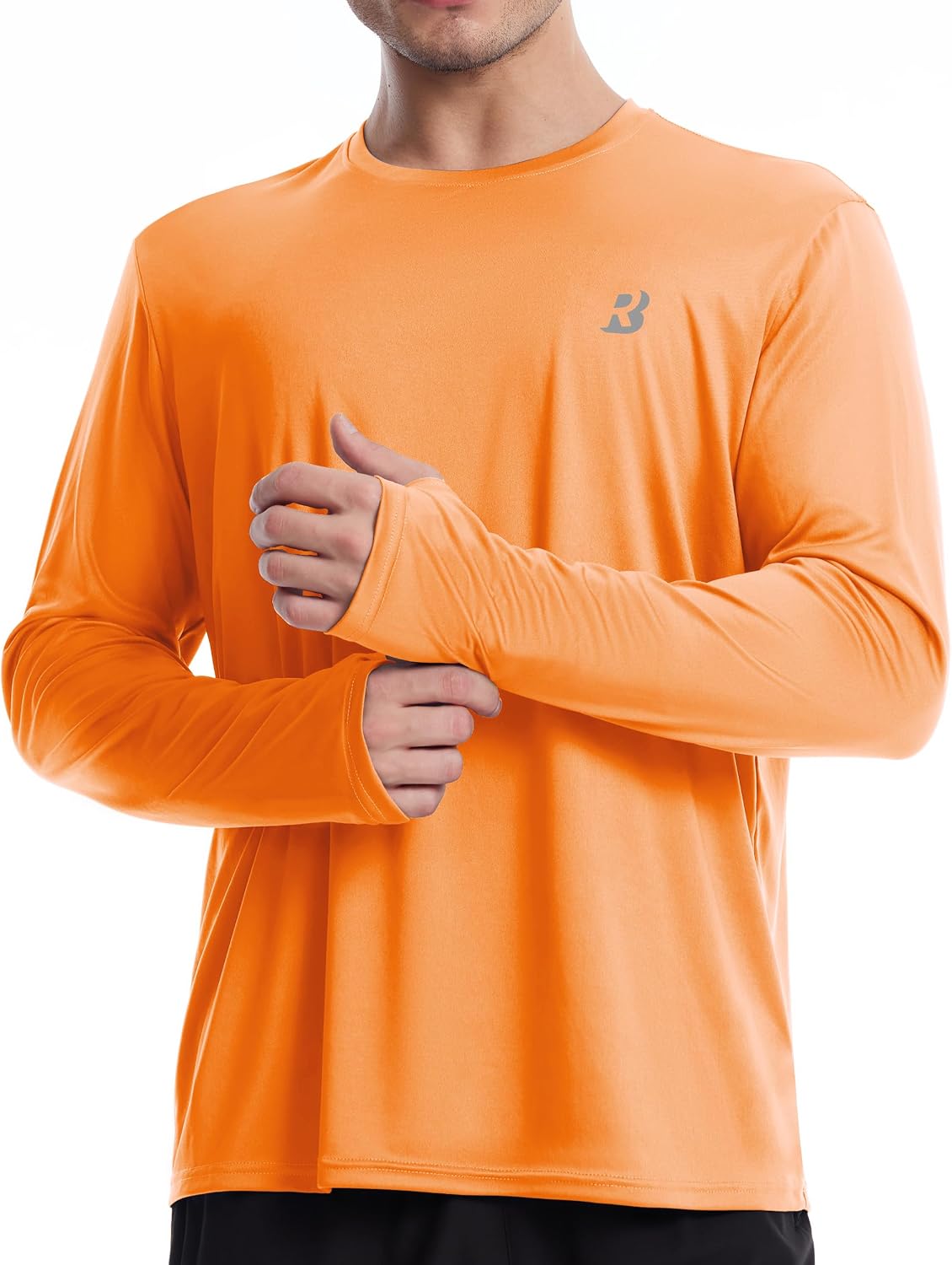 Roadbox Men's UPF 50+ UV Sun Protection Shirts, SPF Long Sleeve Lightweight Water Swim Rash Guard for Fishing Running Hiking