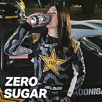 Vista 6 de Rockstar Pure Zero - Bebida energética, sabor a uva, 0 azúcar, con cafeína y taurina, paquete de 12 latas de 16 onzas (el embalaje puede variar)