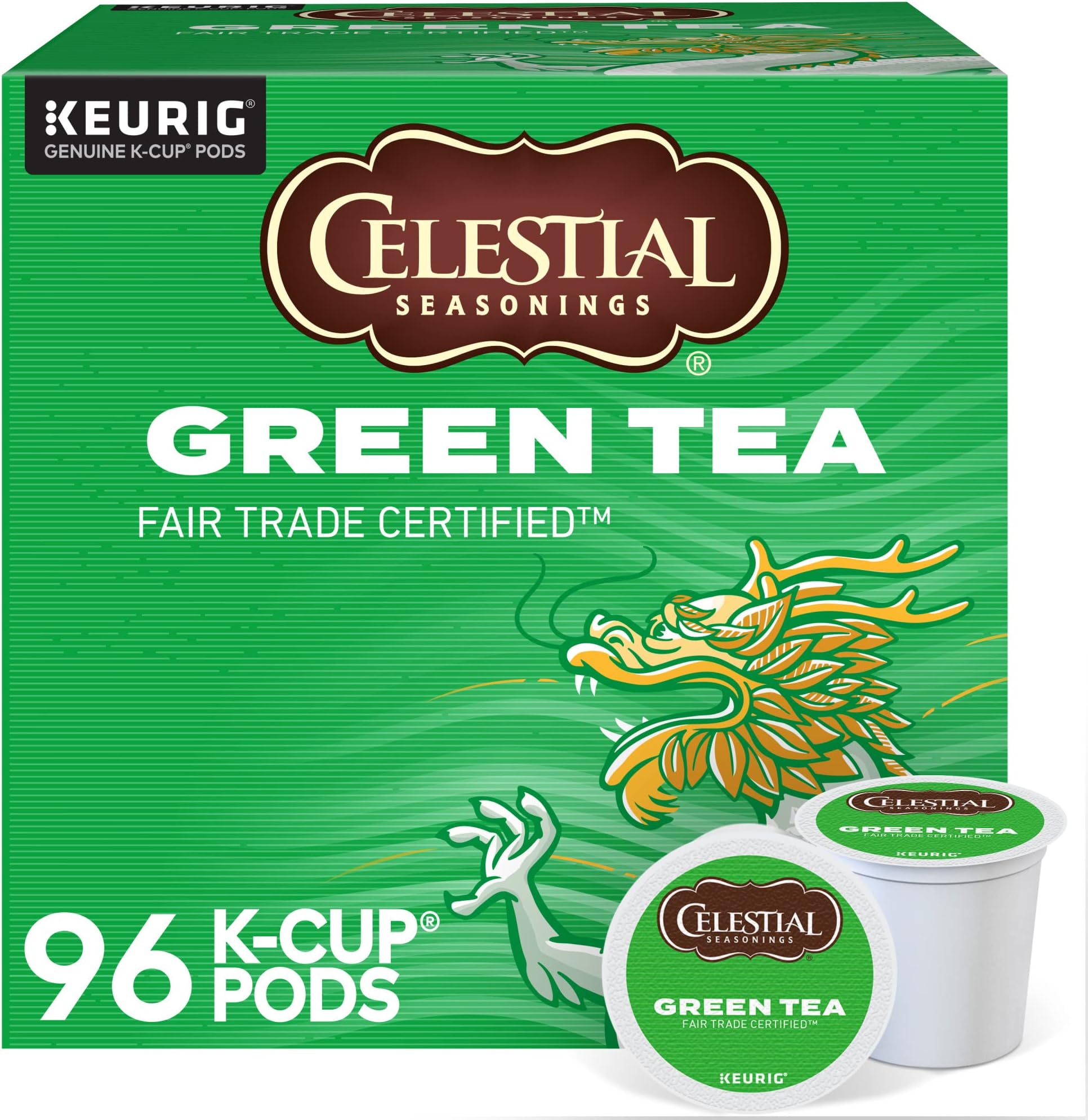 Celestial Seasonings 14737 Decaffeinated Green Tea KCups