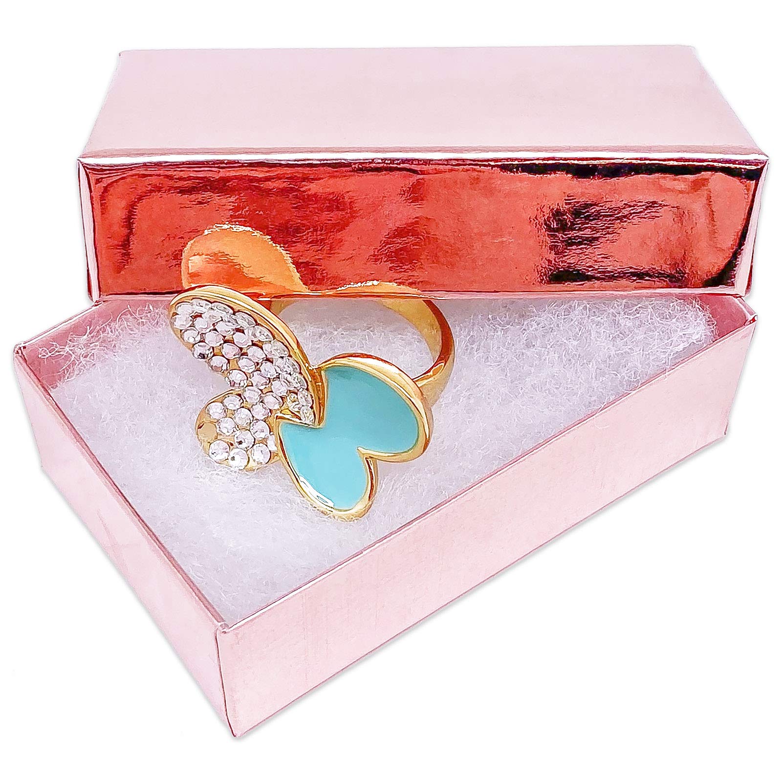 The Display Guys – Lot De 100 Boîtes à Bijoux En Carton Rempli De